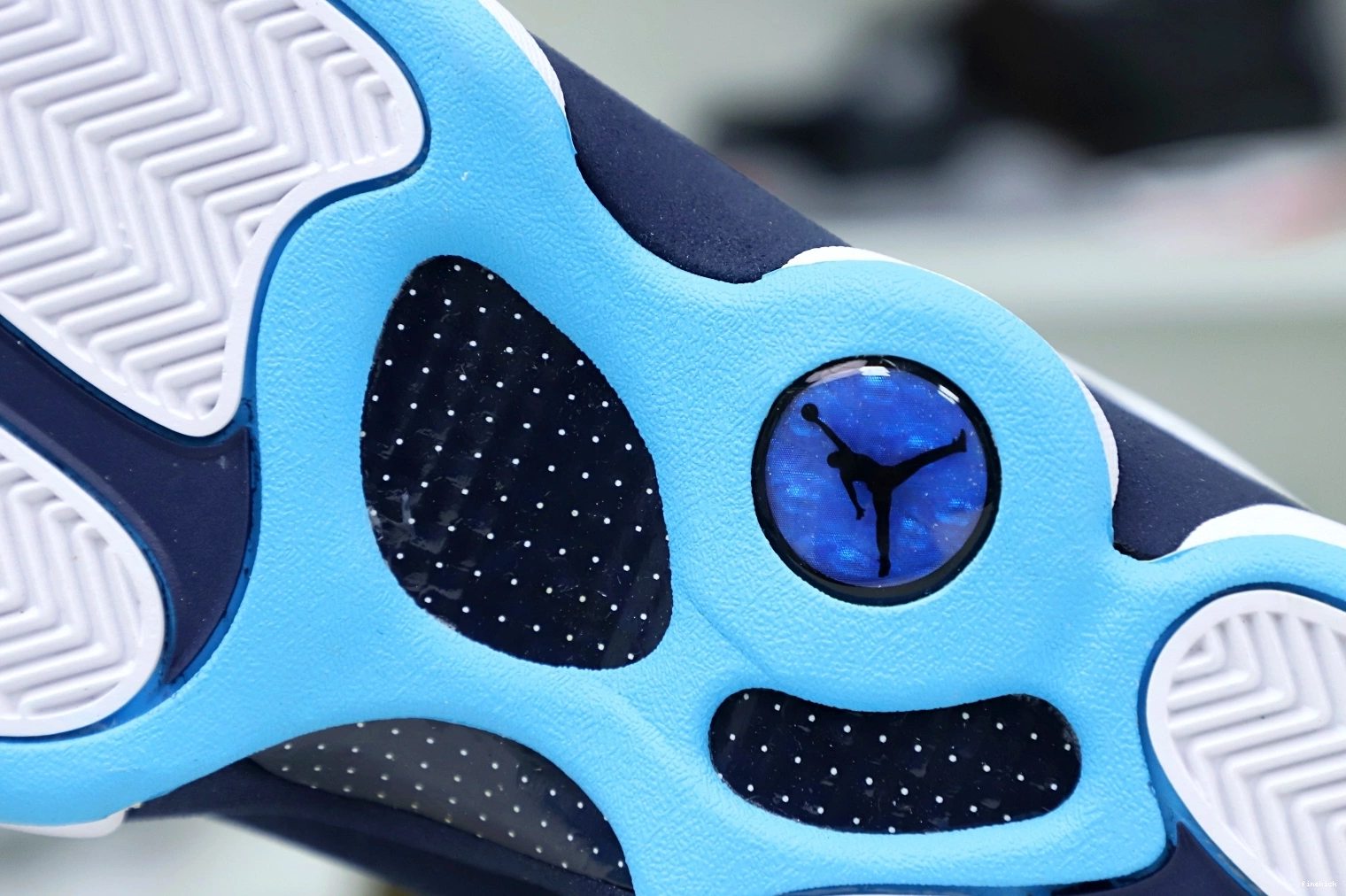 POWDER WHITE OBSIDIAN 414571-144 AIR 13 JORDAN RETRO BLUE 1001